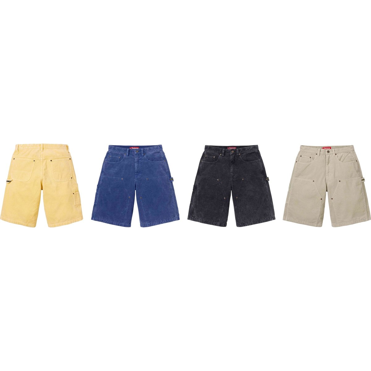 Supreme Washed Corduroy Double Knee Painter Short released during spring summer 24 season
