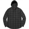 Thumbnail for Hooded Buffalo Plaid Flannel Shirt