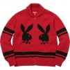 Thumbnail for Supreme Playboy© Shawl Collar Full Zip Sweater