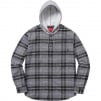 Thumbnail for Hooded Plaid Flannel Shirt