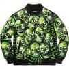 Thumbnail for Skull Pile Leather Bomber Jacket