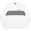 Thumbnail Checkered Panel Crewneck Sweater