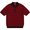 Thumbnail for Striped Knit Polo