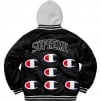 Thumbnail for Supreme Champion Hooded Satin Varsity Jacket