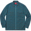 Thumbnail for Houndstooth Flannel Zip Up Shirt