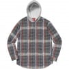 Thumbnail for Hooded Jacquard Flannel Shirt