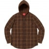 Thumbnail for Hooded Plaid Work Shirt