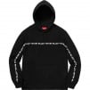 Thumbnail for Text Stripe Hooded Sweatshirt