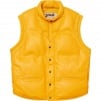 Thumbnail for Supreme Schott Down Leather Vest Puffy Jacket