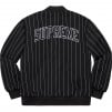 Supreme Pinstripe Varsity Jacket (SS19) - Black