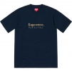 Supreme Gold Bars Tee (SS19) - Navy