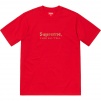 Supreme Gold Bars Tee (SS19) - Red