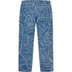 Thumbnail for Gonz Map Denim Painter Pant