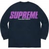 Supreme Trademark L S Top (FW19) - Navy