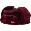 Supreme Faux Fur Ushanka Hat (FW19) - Burgundy