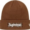 Supreme New Era Box Logo Beanie (FW19) - Dark Brown