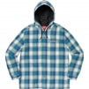 Thumbnail for Quilted Hooded Plaid Shirt