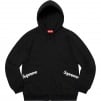 Thumbnail for Color Blocked Zip Up Hooded Sweatshirt