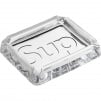 Supreme Debossed Glass Ashtray (SS20) - Clear