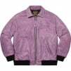 Supreme Supreme Vanson Leathers Worn Leather Jacket (FW20) - Dark Purple