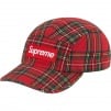 Supreme Washed Chino Twill Camp Cap (FW20) - Red Tartan