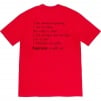 Supreme Stay Positive Tee (FW20) - Red