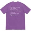 Supreme Stay Positive Tee (FW20) - Purple