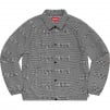 Supreme Houndstooth Logos Snap Front Jacket (FW20) - Black