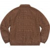 Supreme Houndstooth Logos Snap Front Jacket (FW20) - Brown