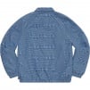 Supreme Houndstooth Logos Snap Front Jacket (FW20) - Blue