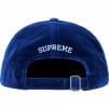 Supreme Velvet S Logo 6-Panel (FW20) - Royal