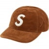 Supreme Velvet S Logo 6-Panel (FW20) - Tan