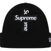 Supreme New Era Cross Box Logo Beanie (FW20) - Black