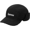 Supreme Deep Pile Earflap Camp Cap (FW20) - Black