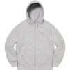 Supreme Small Box Facemask Zip Up Hooded Sweatshirt (FW20) - Heather Grey