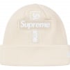 Supreme New Era Cross Box Logo Beanie (FW20) - Natural