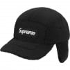 Supreme Deep Pile Earflap Camp Cap (FW20) - Black