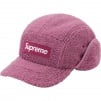 Supreme Deep Pile Earflap Camp Cap (FW20) - Dusty Pink