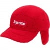 Supreme Deep Pile Earflap Camp Cap (FW20) - Red