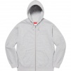 Supreme Globe Zip Up Hooded Sweatshirt (FW20) - Heather Grey