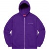 Supreme Globe Zip Up Hooded Sweatshirt (FW20) - Purple