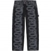 Thumbnail for Supreme HYSTERIC GLAMOUR Snake Double Knee Denim Painter Pant