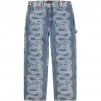 Thumbnail for Supreme HYSTERIC GLAMOUR Snake Double Knee Denim Painter Pant