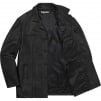 Supreme Braided Leather Overcoat (SS21) - Black