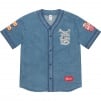 Thumbnail for Patches Denim Baseball Jersey