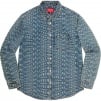 Thumbnail for Warp Jacquard Logos Denim Shirt