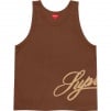 Thumbnail for Mesh Script Tank Top