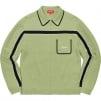 Supreme Chest Stripe Zip Up Cardigan (FW21) - Dusty Green