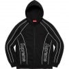 Thumbnail for Track Paneled Zip Up Hooded Sweatshirt