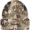 Supreme Kanji Camo Beanie (FW21) - Tan